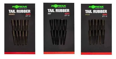 Produktbild von Korda Tail Rubber Nano - 10 Tubes, Farbe:Weed