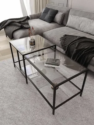 Obrázok produktu pre Skye Decor, kvalitná sada konferenčných stolíkov (3 kusy) – čierna, 100% melamín | 123456