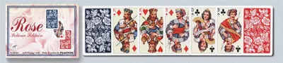 Image de Cartes à jouer Piatnik 2 jeux Cartes solitaires Roses