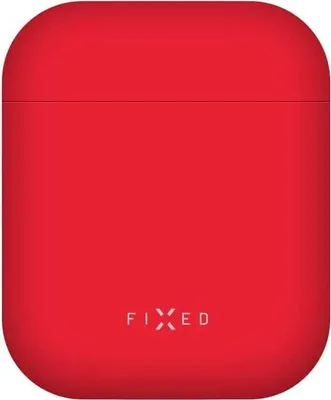 Image de Housse de protection Fixed Silky pour Apple AirPods, rouge