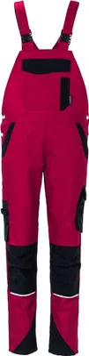 Produktbild von Planam Latzhose Norit Damen Gr. 50 rot/schwarz