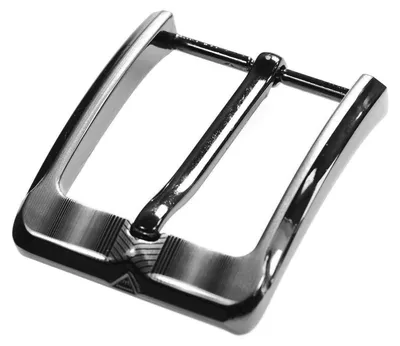 Gürtelschnalle / Gürtelschließe 40mm Metall, anthrazit, Var. A