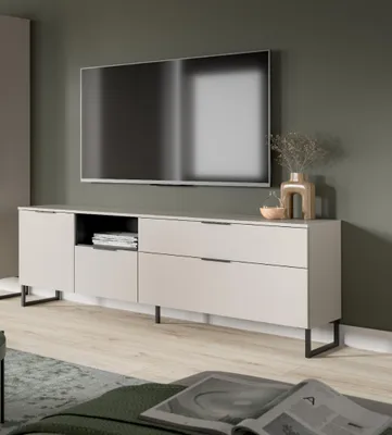 Produktbild von Lowboard TV-Board Noida | Kaschmir / schwarz