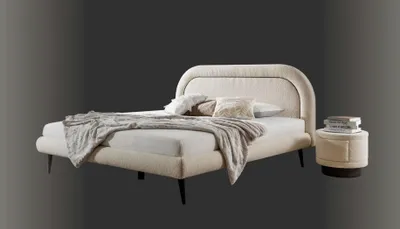 Obrázok produktu pre Nočný stolík biely okrúhly Elegantná spálňa drevo Moderné nočné stolíky