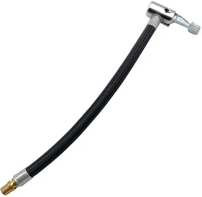 Verlängertes Ventiladapter für Fahrradpumpe - Flexibler Schlauch für Auto und Motorrad