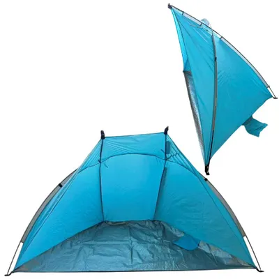 Produktbild von Outdoor Beachshelter Blau, Polyester, Blau, Tasche