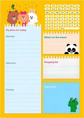 Obrázok produktu pre LINE FRIENDS - Plánovač A5