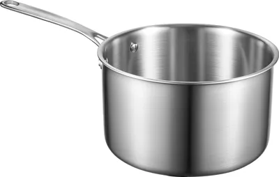 Produktbild von Kochtopf Soßentopf 3, 79 L mit Glasdeckel, Suppentopf Gemüsetopf mit ergonomischem Griff, Milchtopf aus Edelstahl Gemüsetopf