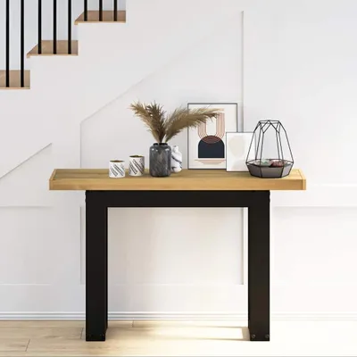 Immagine prodotto di Tavolo Consolle NOAIN Gambe Forma U 120x30x75 cm Legno Massello