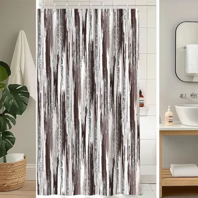 Imagen del producto de Omgoods - Cortina de ducha - Resistente al moho, 120 x 180 cm, con 8 ganchos