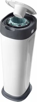Produktbild von Tommee Tippee Twist & Click Windeleimer XL, Fasst bis zu 60 Windeln, Umweltfreundlicheres System mit 1 Nachfüllkassette mit Nachhaltig Bezogener Antibakterieller Greenfilm-Folie