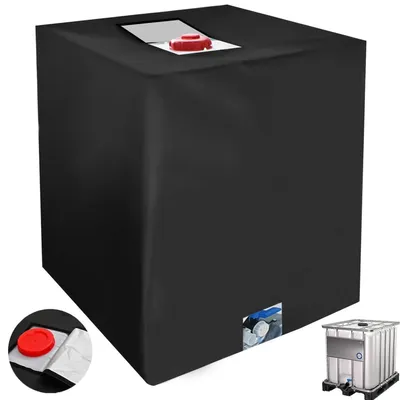 Produktbild von IBC Tank Abdeckung 120x100x116cm 420D Schwarz UV-Schutz