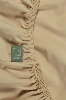 Produktbild von Beddinghouse Dutch Design Splittopper Spannbettlaken Organic Elasthan TDS Farbe Sand Größe 140/160x200/220