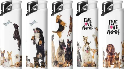 Produktbild von Piezo High Fire Pets Feuerzeug 5er Mix