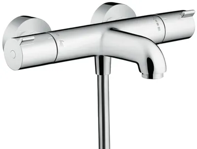 Produktbild von hansgrohe Ecostat Wannenthermostat 1001 CL, Aufputz, Ausladung 182mm, 2 Verbraucher, chrom, 13201000