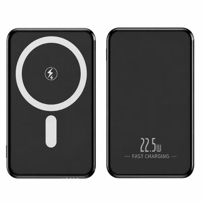 Image de Batterie externe 20 000 mAh – Câble inclus – Compatible MagSafe – Magnétique – Chargement sans fil – Port USB-C – Anneau magnétique inclus – Chargemen, productTiles.product.images.aiGenerated