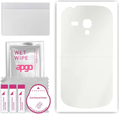 Produktbild von apgo Rückseite Schutzfolie, Matt, kompatibel mit Samsung Galaxy S3 mini i8190, Hinten Hydrogel-Displayschutzfolie mit Positionierhilfe, kratzfest, einfache Montage