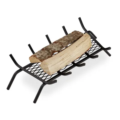 Produktbild von relaxdays Kaminrost schwarz