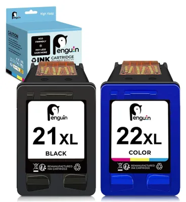 Produktbild von Tintenpatronen für HP 21XL und 22XL (1 Schwarz, 1 Farbe)