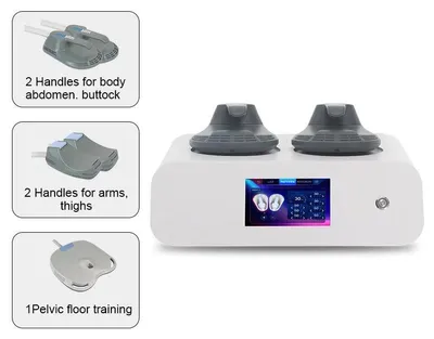 Produktbild von EMS Körperformungsgerät - Professionelles RF-Salongerät mit 5 Handstücken - Hochintensives Muskeltraining - Fettreduktion & Bodyforming - Nicht-invasiv - 5–200 Hz - 110/220 V