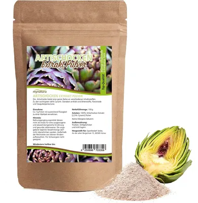 Produktbild von Mynatura Artischocken Extrakt Pulver - (100g) - 1 Beutel