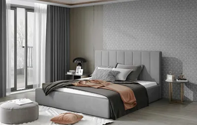 Produktbild von Doppelbett mit Polsterung 180x200 ARDELIA 2 - Esche