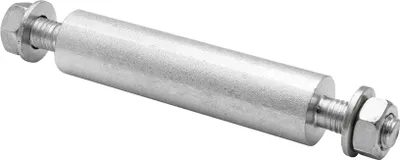 Produktbild von WAGNER Achsmaterial Profi - Ø 25 x 100 mm, für Rad Achsloch 25 mm, Schraube M12x152 mm, Stahl verzinkt - 13044500