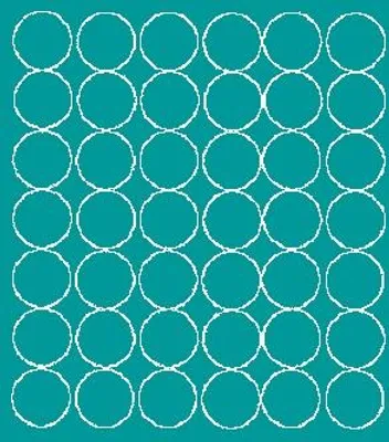 Immagine prodotto di Adesivi rotondi, diametro 3 cm, 42 pezzi, turchese opaco
