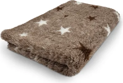 Produktbild von Vet Bed Hundebett mit Antirutschbeschichtung Starry Night braun 150 x 100 cm