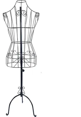 Produktbild von Černá krejčovská figurína výškově nastavitelná kovová figurína dámské poprsí oděvní stojan poprsí vintage žena model dekorace