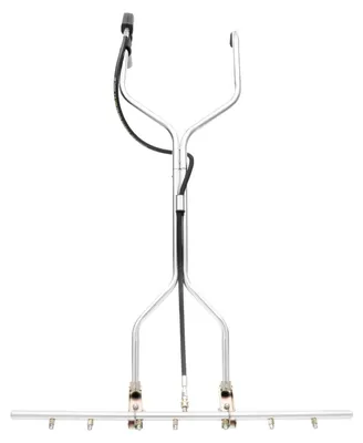 Produktbild von Wasserbesen für Hochdruckreiniger - Aufsatz - 7 Düsen - 2 Räder - 1500–5000 psi - 40 l/min - 100×160 cm - Edelstahl - Silber