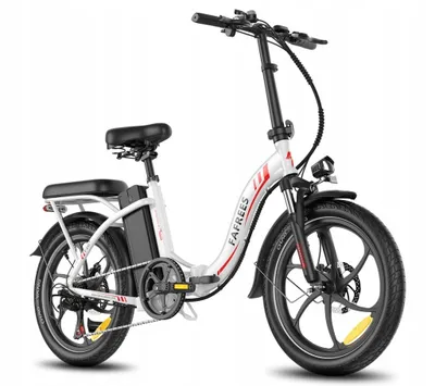 Produktbild von E-Bike 20 Zoll Faltbares Elektrofahrrad Klappfahrrad 20*3.0 Fat Tire klappbar Mountainbike Trekking-E-Bike 250W 20AH 25KM/H Weiss