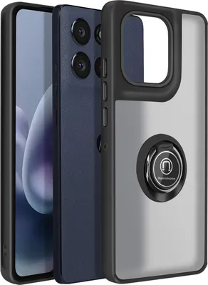 Obrázok produktu pre Avizar, Puzdro s magnetickým krúžkom pre Moto G86/G86 Power, matný mat, čierne