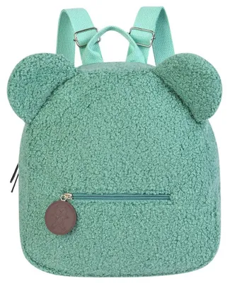 Image de Sac à dos pour enfants - Adorable ours en peluche, couleur verte