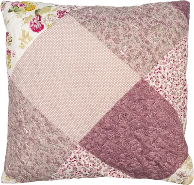 Produktbild von Clayre & Eef Kissenbezug 50x50 cm Violett Polyester Blumen