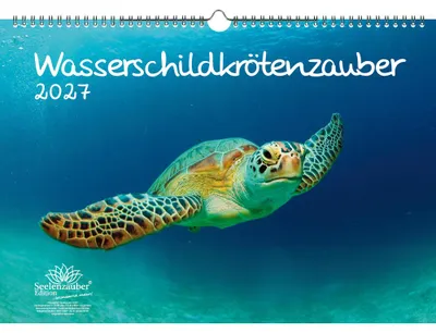 Produktbild von Wasserschildkrötenzauber DIN A3 Kalender für 2027 Wasserschildkröten - Seelenzauber