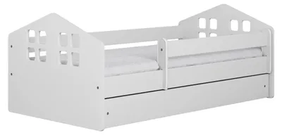 Produktbild von raumhirsch Kinderbett Jugendbett Kacper 70x140, 80x160, 80x180 cm - Komplettset mit Matratze, Schublade & Rausfallschutz