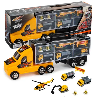 Produktbild von Transporter Abschleppwagen Feder LKW Zubehör [LA-521 (gelb)]