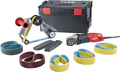 Produktbild von Flex BRE 14-3 125 Set, Schwingschleifer, Schwarz, Rot, 1000 RPM, 3500 RPM, 1,9 cm, AC