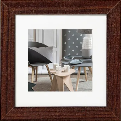 Zdjęcie produktu dla Drewniana ramka na zdjęcia Walther Design Home, brązowa (orzech), 40 x 40 cm