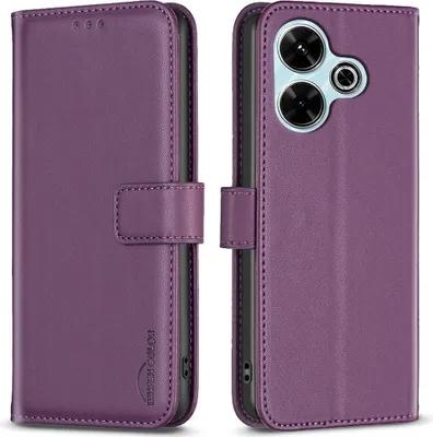 Produktbild von Xiaomi Redmi 13 / Poco M6 4G Hülle - BINFEN Klapphülle - Violett