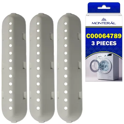 3 Waschmaschinentrommelpaddel, Original C00064789, für Ariston/Indesit