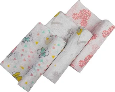 Produktbild von Famanu Musselin Tücher für Babys - aus 100% Baumwolle, atmungsaktiv und saugfähig