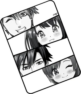 Produktbild von CEP Mauspad MANGA HELDEN schwarz/weiß