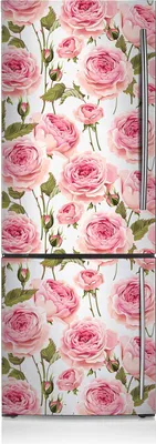 Produktbild von Aufkleber Kühlschrankmagnete Dekoration Kühlschrankfolie 60x190 cm - Schöne Rosen