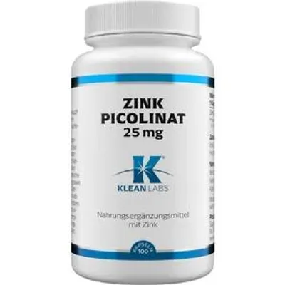 Produktbild von Zinkpicolinat 25 mg Klean Labs Kapseln 100 St