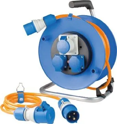 Produktbild von as-Schwabe Camping SET Kabeltrommel Adapterleitung CEE Verlängerung Schuko IP44