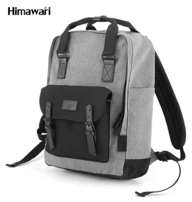 Immagine prodotto di Himawari | Zaino, con tasche, per laptop 15'', nero, grigio, 31x44x15 cm