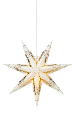 Productafbeelding van Hangende lichtdecoratie, ster, 45 cm, wit/zilver, TILDE 705548, Markslojd