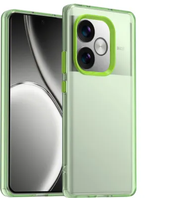 Produktbild von Handyhülle für Realme GT Neo 6 Schlank Durchscheinend Matt Stoßfest Schutzhülle Grün